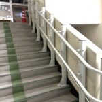 レールの設置完了後
